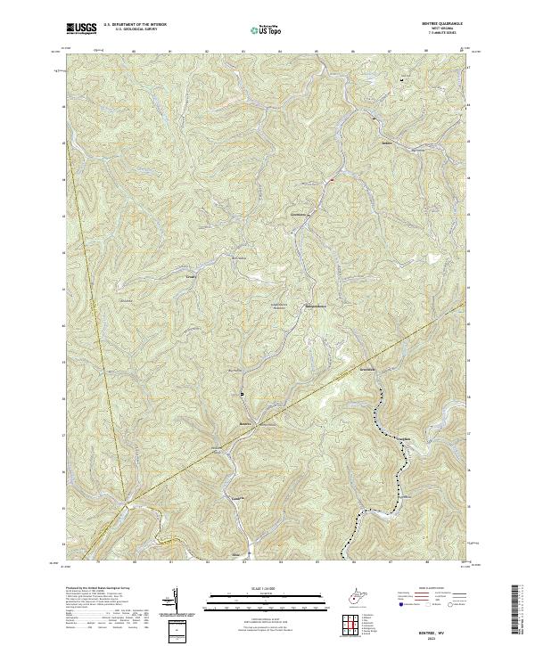 Bentree topographic map thumbnail