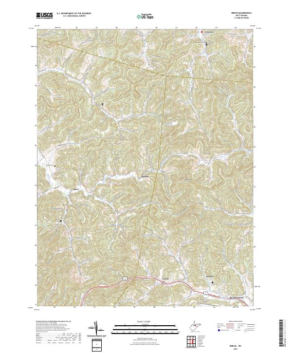 Berlin topographic map thumbnail