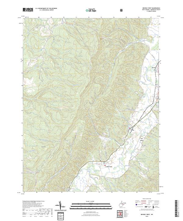 Beverly West topographic map thumbnail
