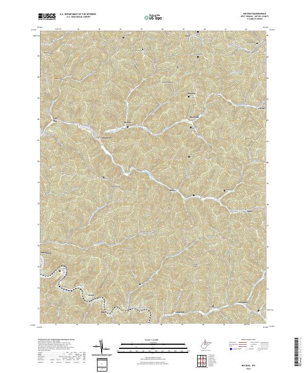 Big Run topographic map thumbnail