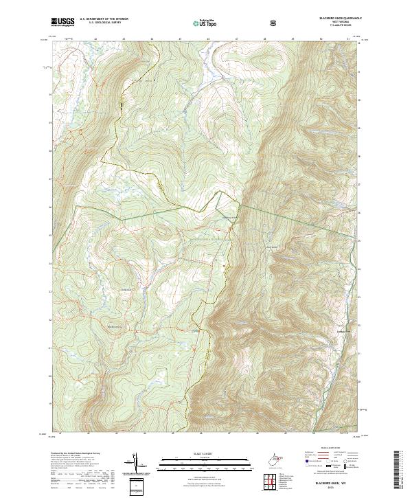Blackbird Knob topographic map thumbnail