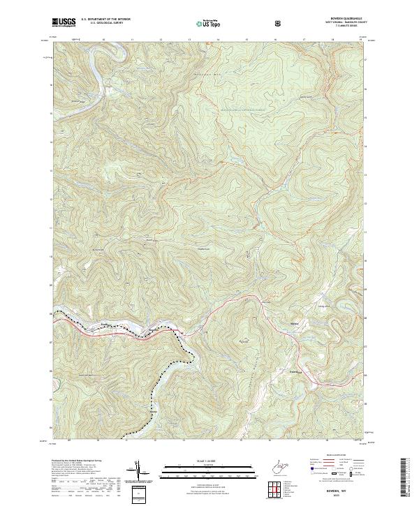 Bowden topographic map thumbnail
