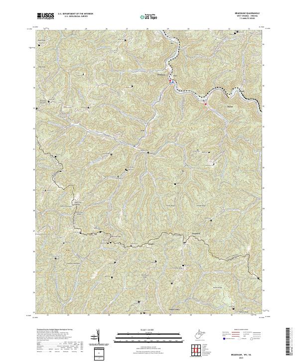 Bradshaw topographic map thumbnail