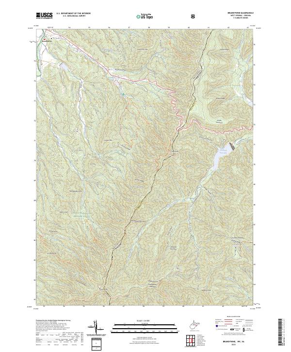 Brandywine topographic map thumbnail