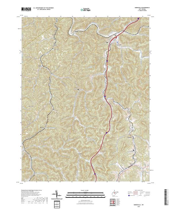 Burnsville topographic map thumbnail