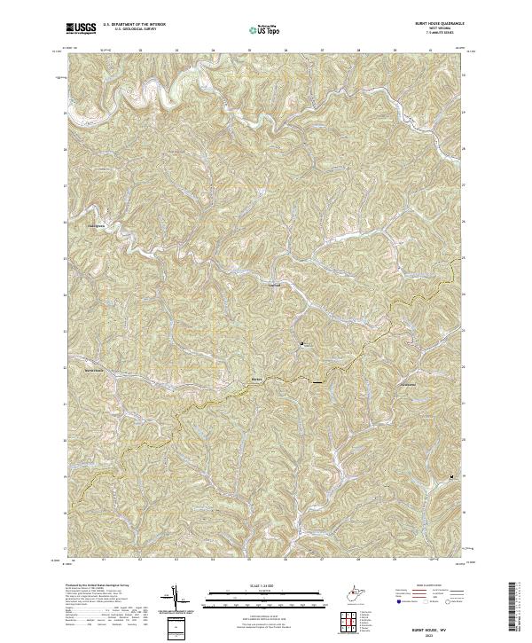Burnt House topographic map thumbnail