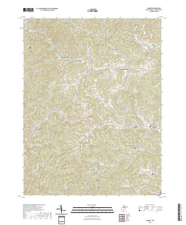 Camden topographic map thumbnail