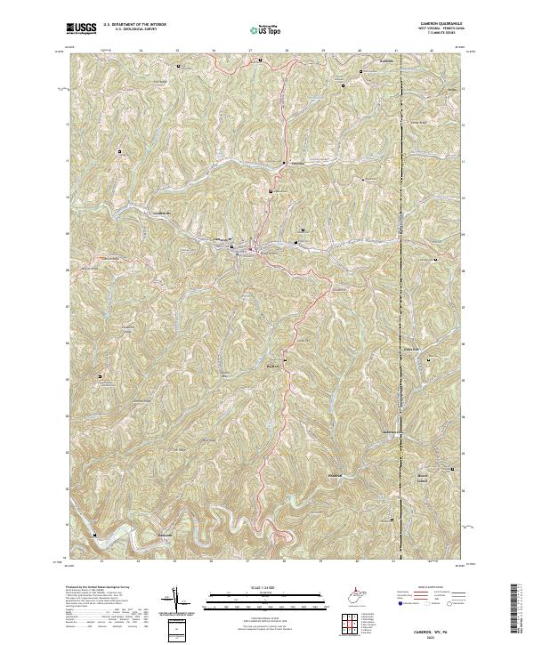 Cameron topographic map thumbnail