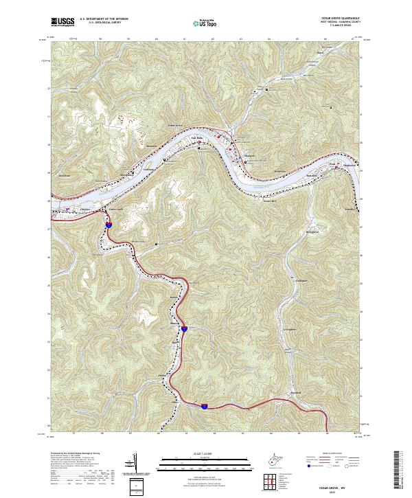 Cedar Grove topographic map thumbnail