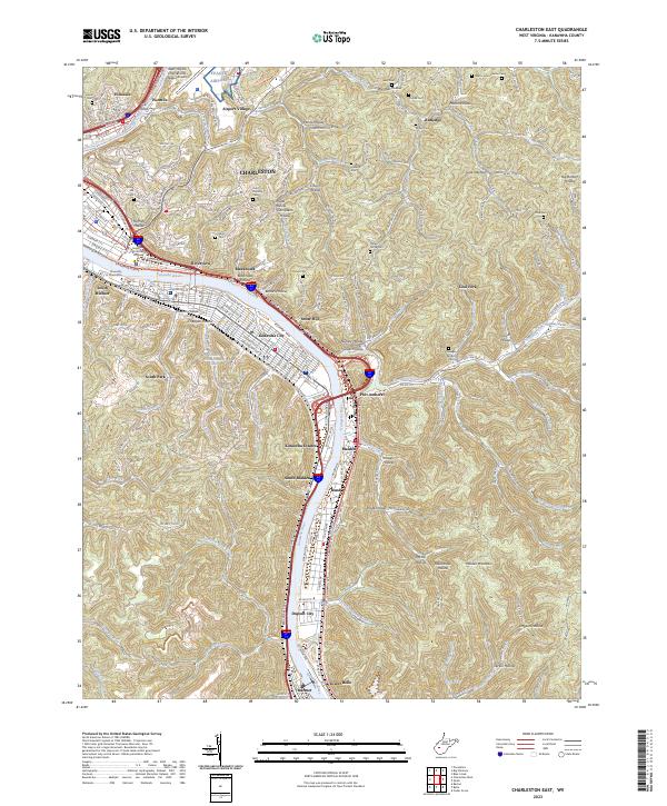 Charleston East topographic map thumbnail