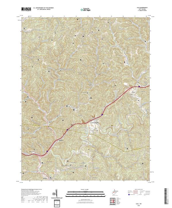 Clio topographic map thumbnail