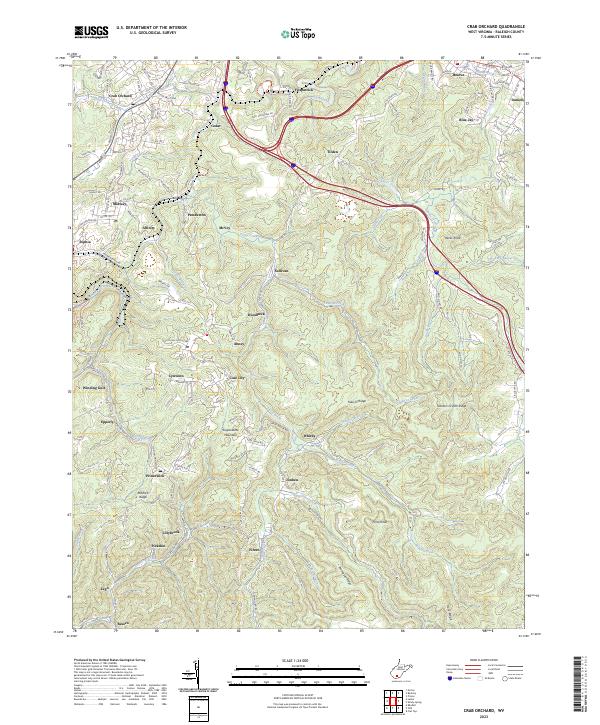 Crab Orchard topographic map thumbnail