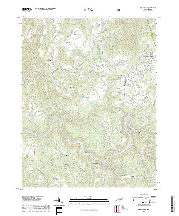 Craigsville topographic map thumbnail