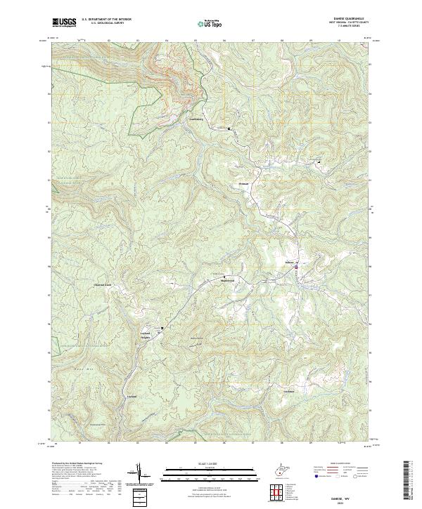 Danese topographic map thumbnail