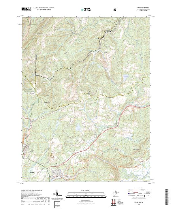 Davis topographic map thumbnail