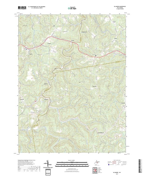 Ellamore topographic map thumbnail