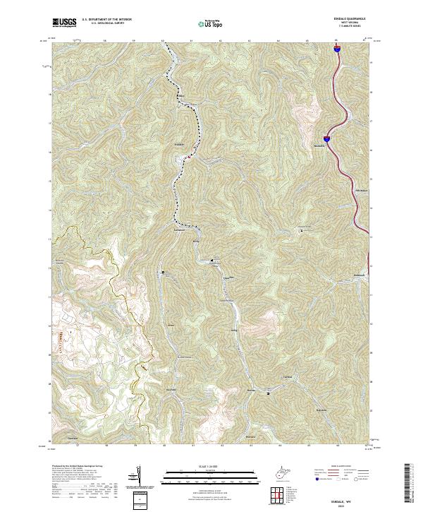 Eskdale topographic map thumbnail