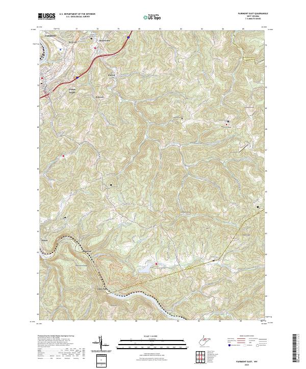 Fairmont East topographic map thumbnail