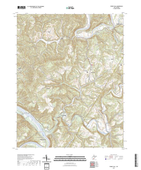 Forest Hill topographic map thumbnail