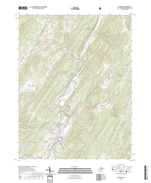 Franklin topographic map thumbnail