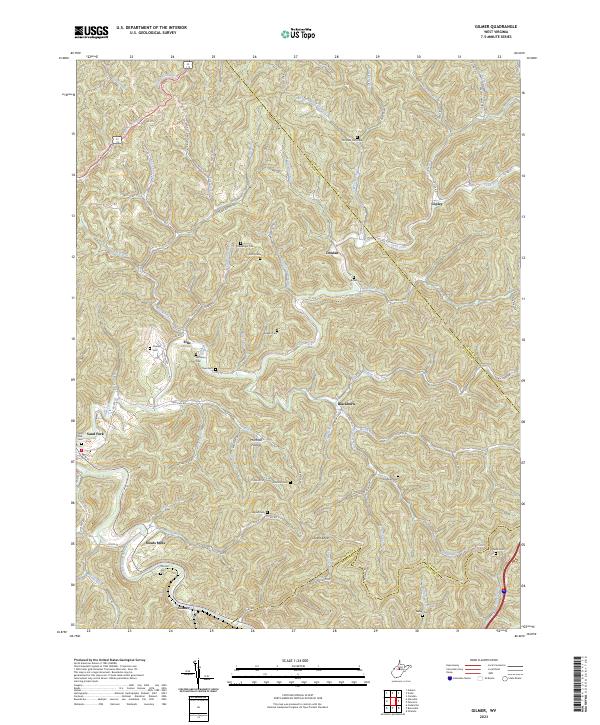 Gilmer topographic map thumbnail
