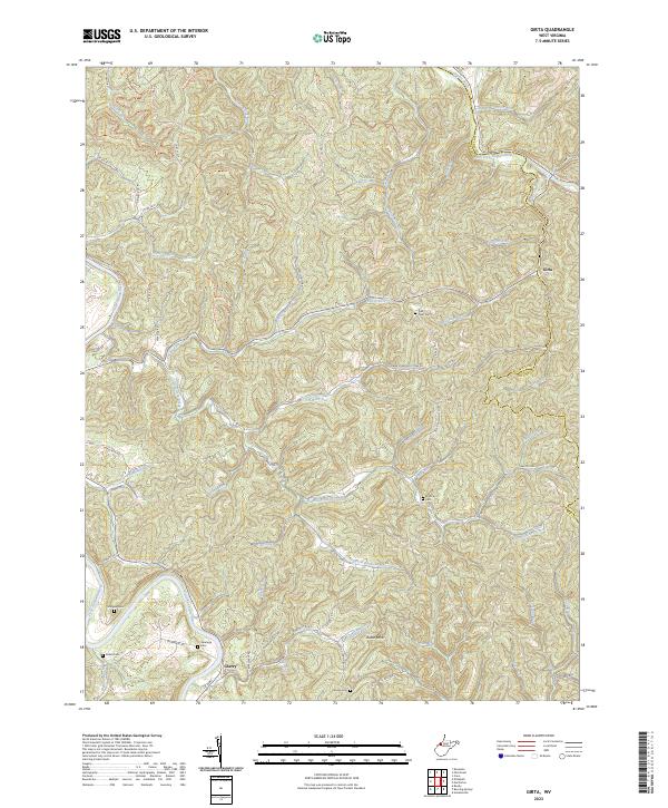 Girta topographic map thumbnail