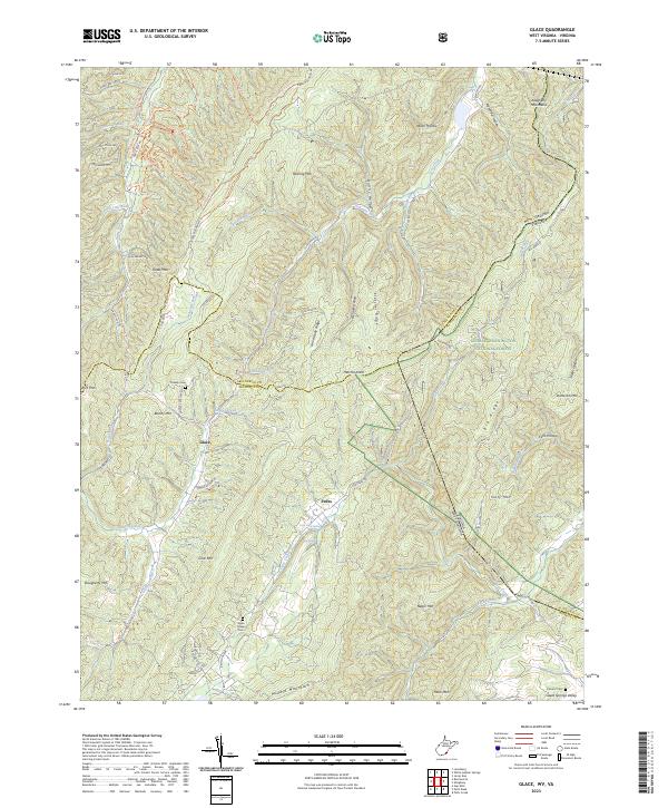 Glace topographic map thumbnail