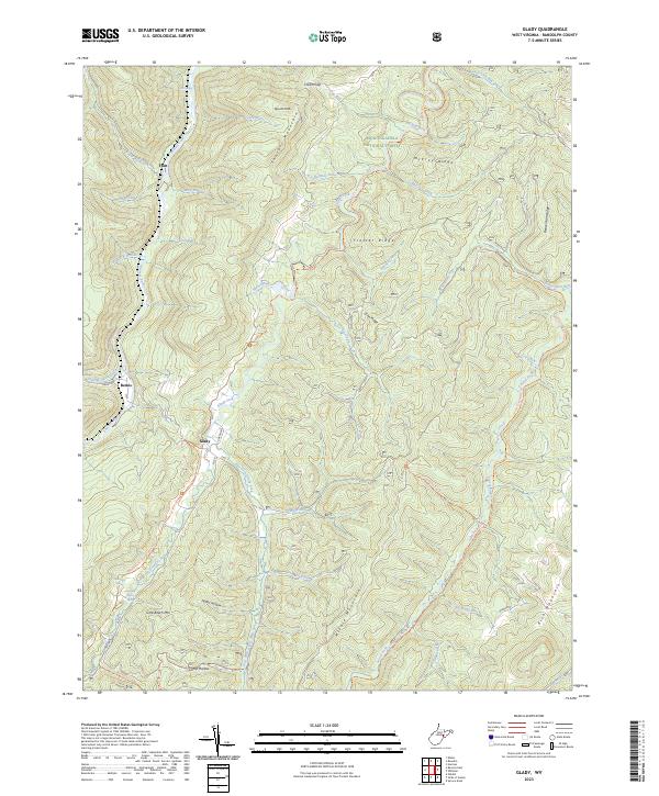 Glady topographic map thumbnail