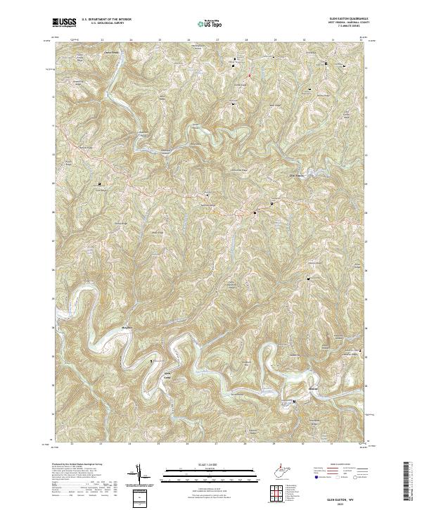 Glen Easton topographic map thumbnail