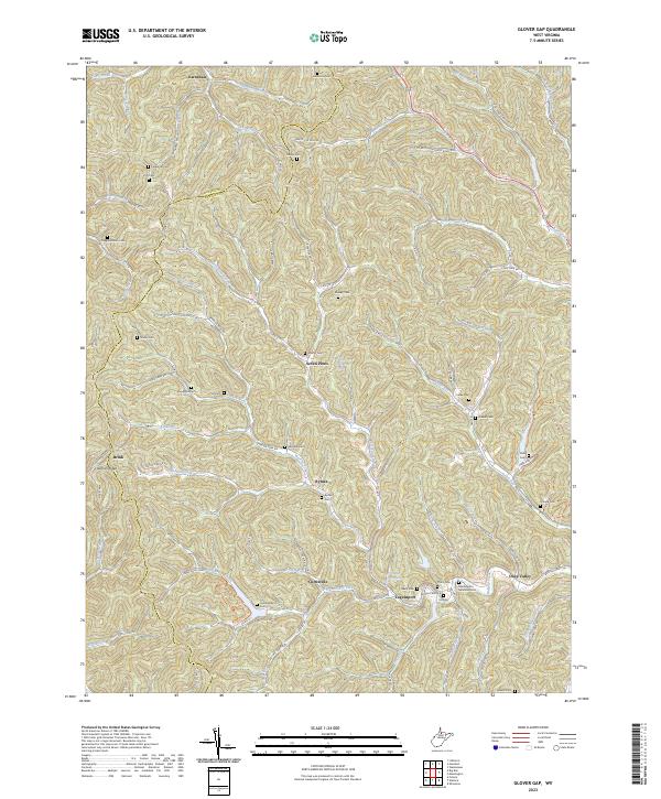 Glover Gap topographic map thumbnail
