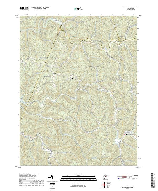 Hacker Valley topographic map thumbnail