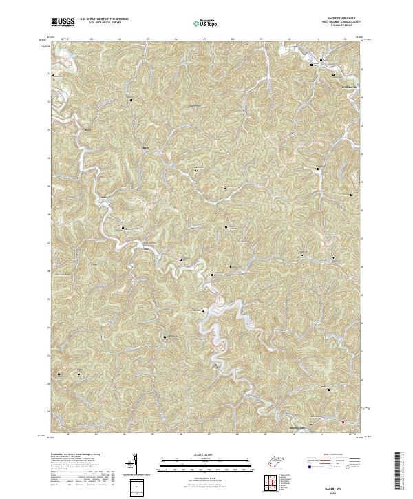 Hager topographic map thumbnail