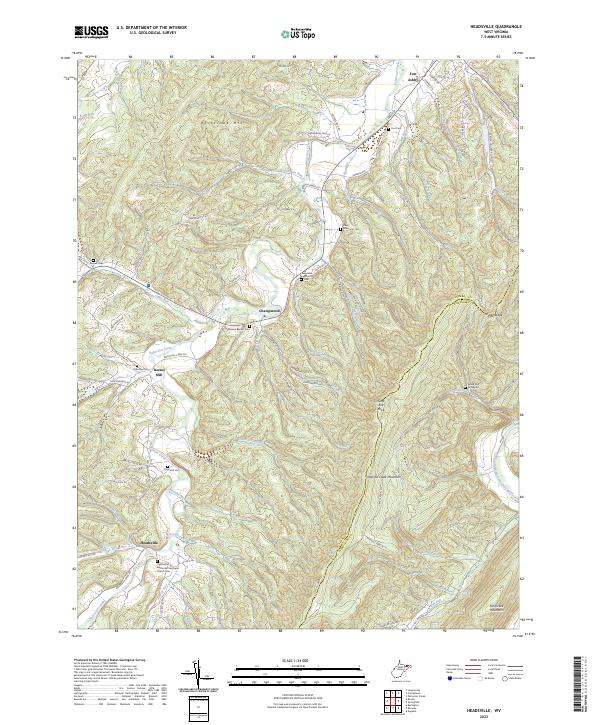 Headsville topographic map thumbnail
