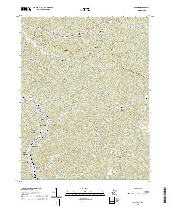 Henlawson topographic map thumbnail