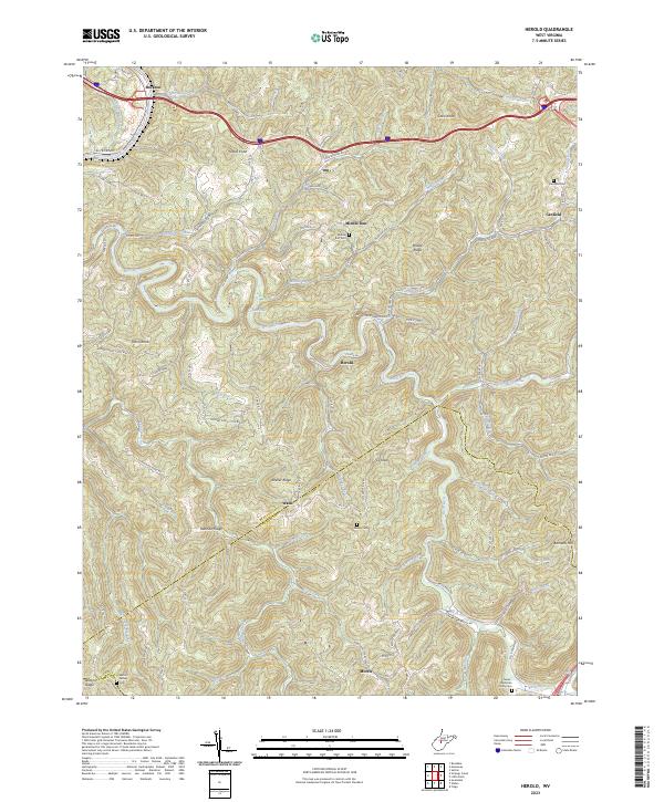 Herold topographic map thumbnail