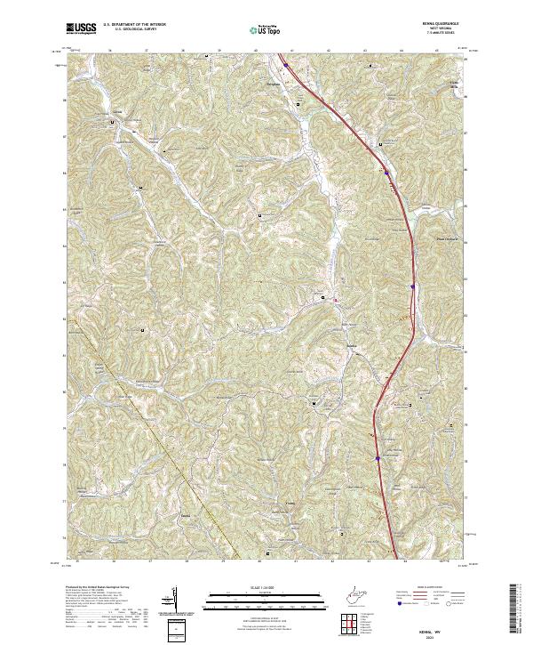 Kenna topographic map thumbnail