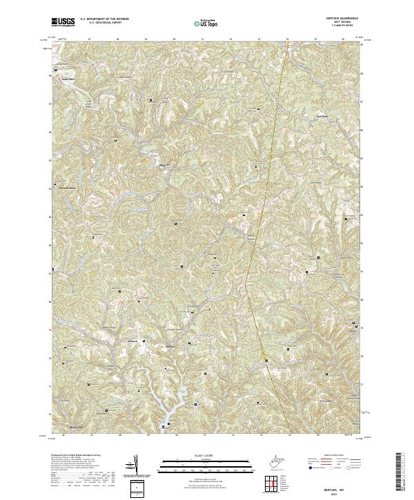 Kentuck topographic map thumbnail