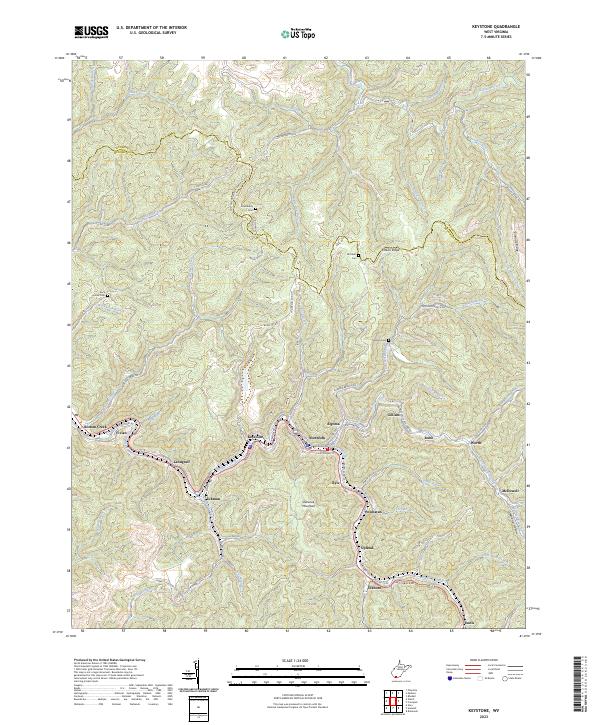 Keystone topographic map thumbnail