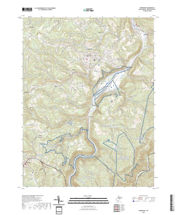 Kingwood topographic map thumbnail