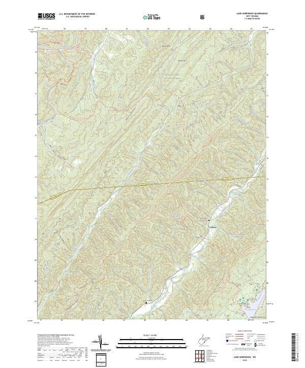 Lake Sherwood topographic map thumbnail