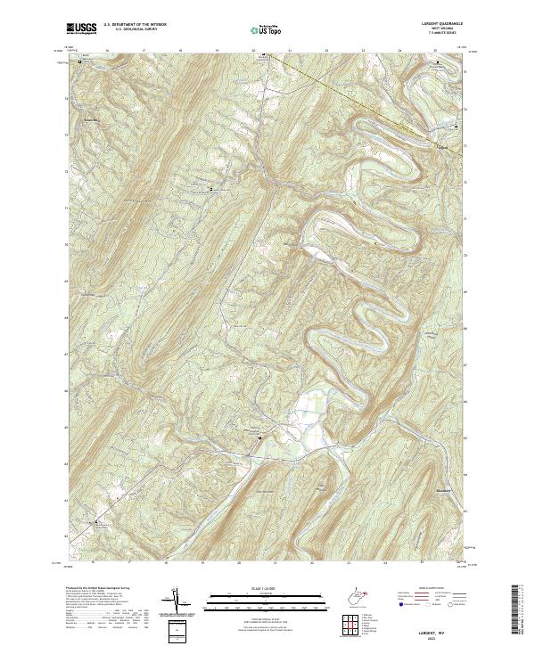 Largent topographic map thumbnail