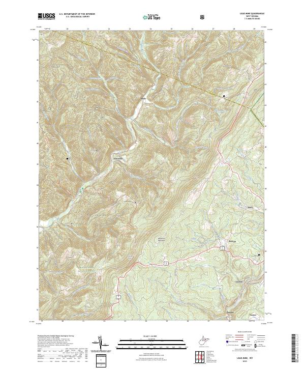 Lead Mine topographic map thumbnail