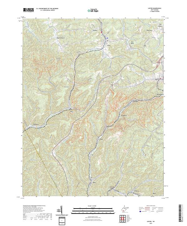 Lester topographic map thumbnail