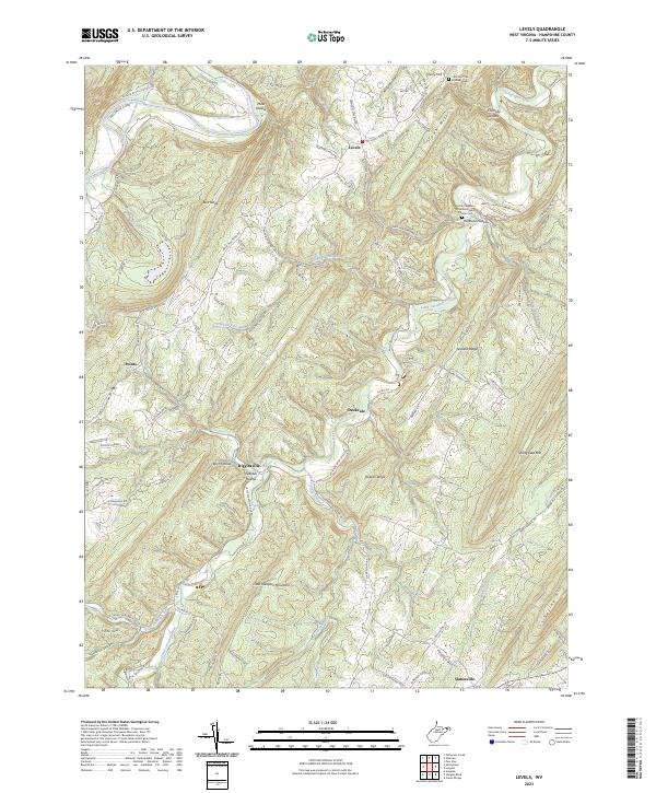 Levels topographic map thumbnail