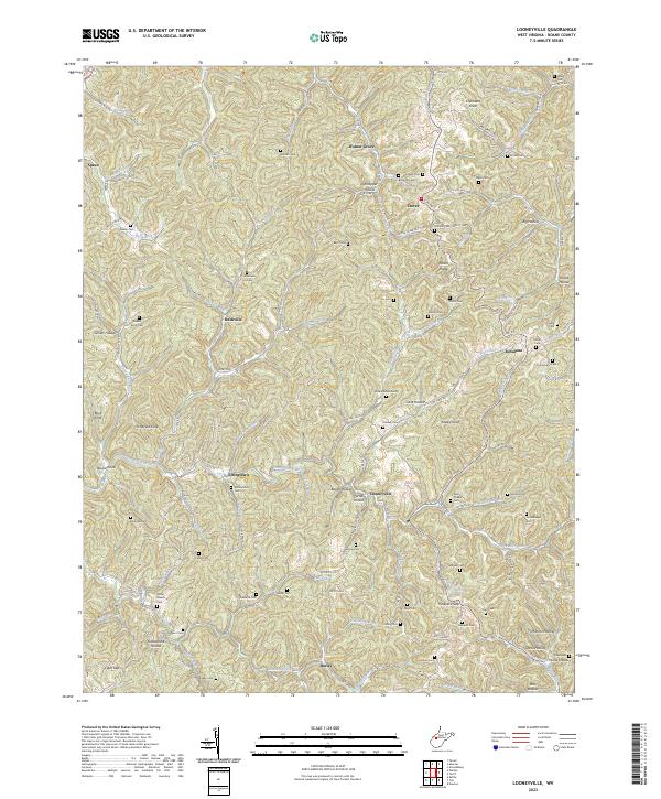 Looneyville topographic map thumbnail
