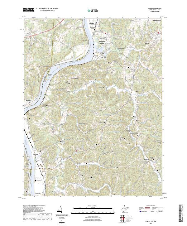 Lubeck topographic map thumbnail