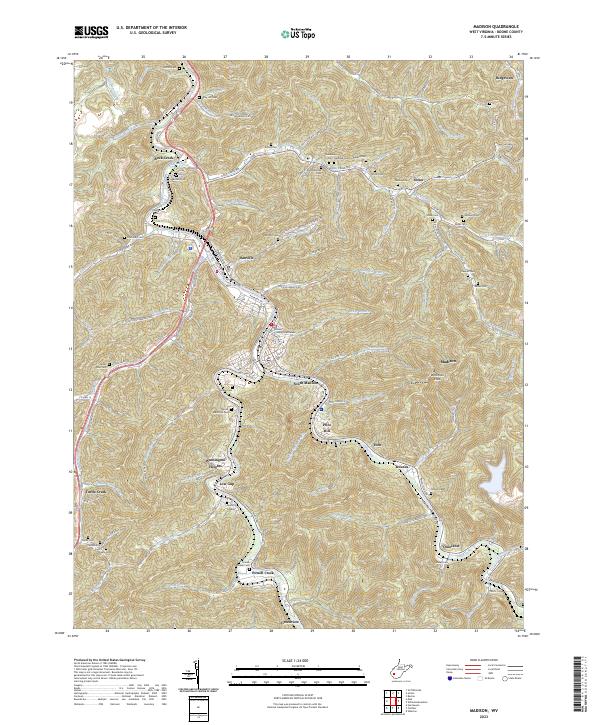 Madison topographic map thumbnail