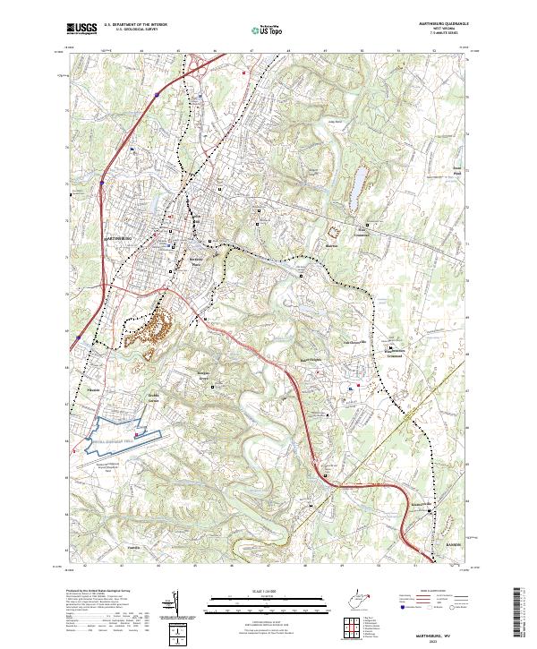 Martinsburg topographic map thumbnail