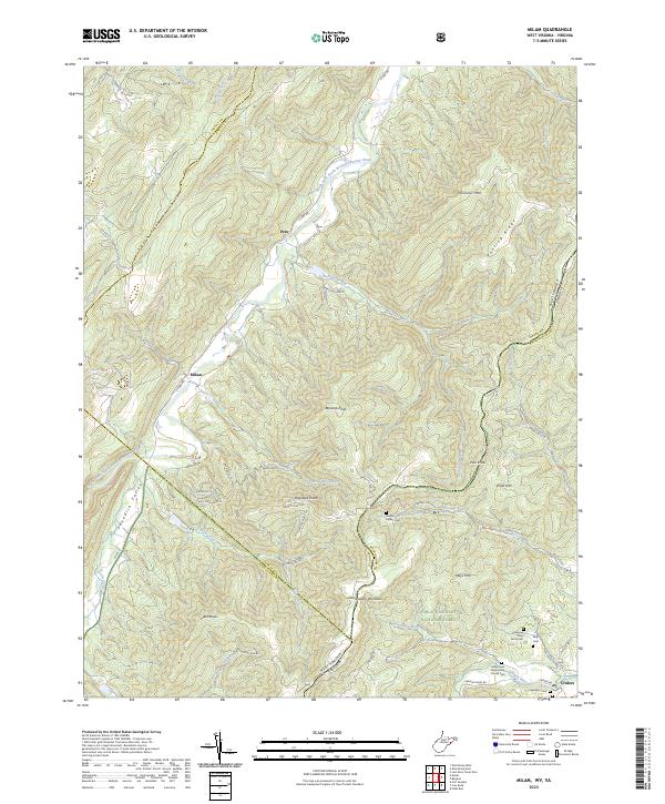 Milam topographic map thumbnail