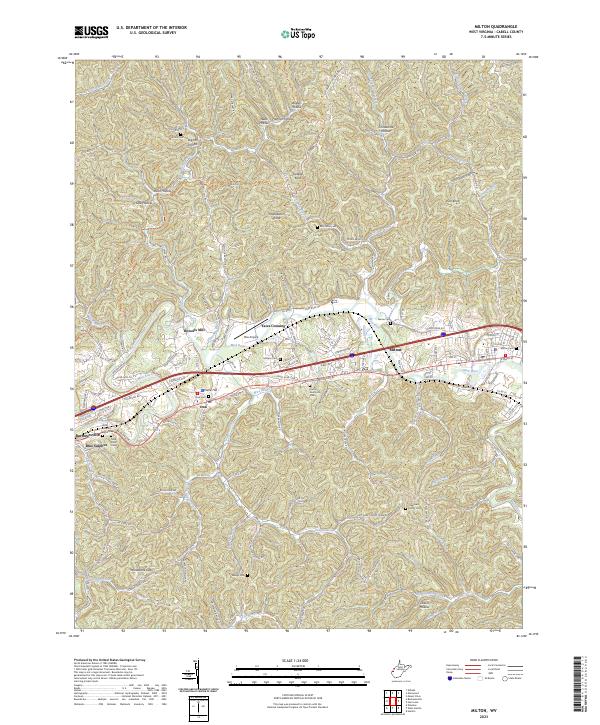 Milton topographic map thumbnail